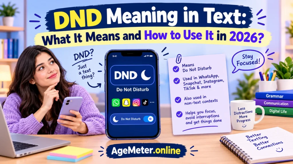 DND Meaning in Text: What It Means and How to Use It in 2026?