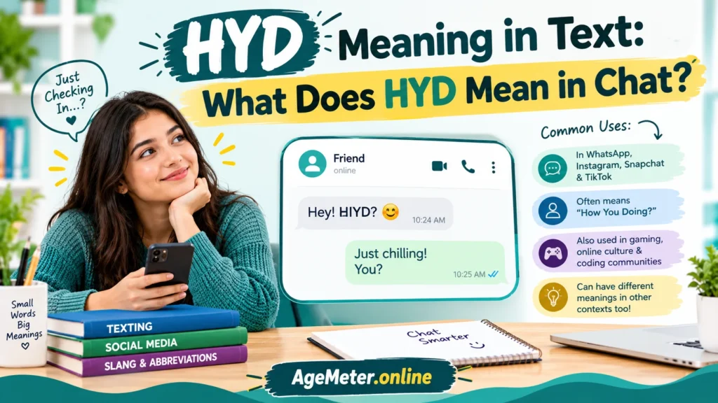 HYD Meaning in Text: What Does HYD Mean in Chat?