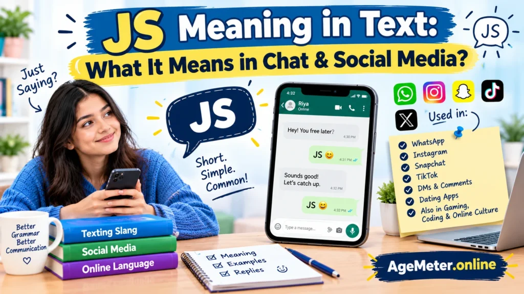 JS Meaning in Text: What It Means in Chat & Social Media?