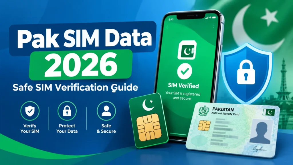 Pak SIM Data 2026: Safe SIM Verification Guide